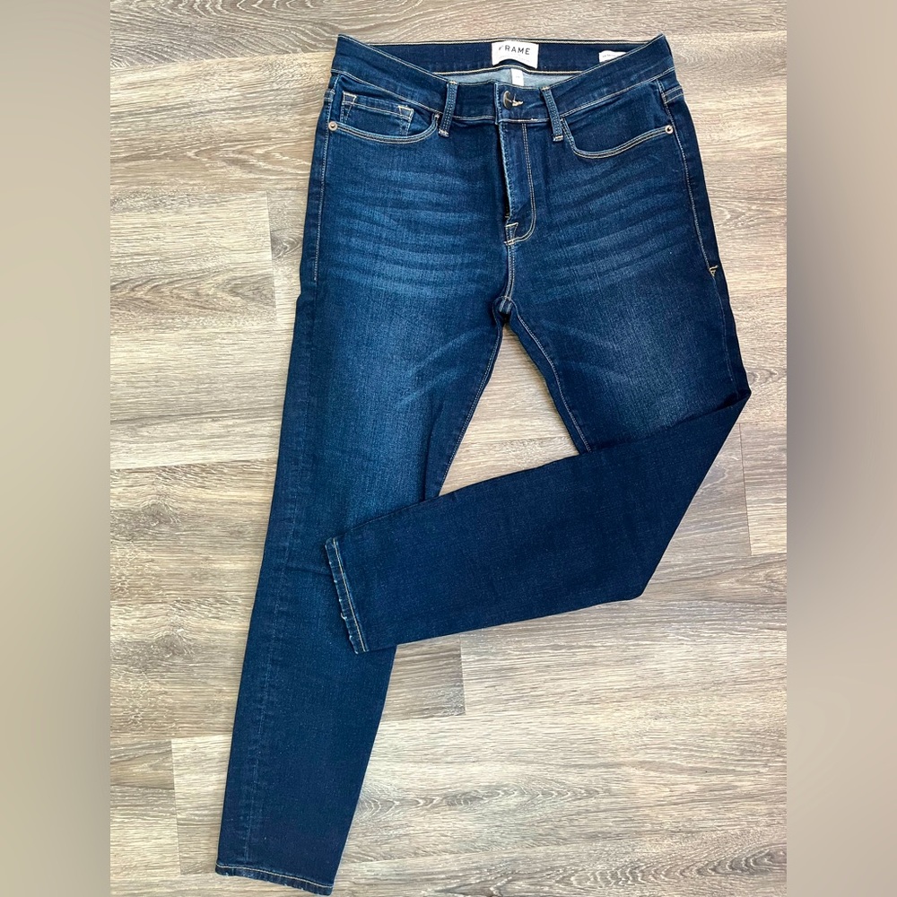 Frame skinny denim.
